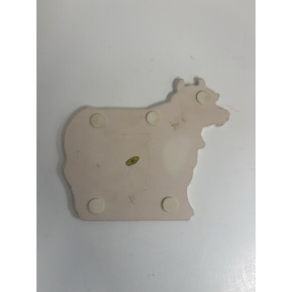 Russ Berrie Co. COW trivet, Pink And Blue Vintage EUC!! - Picture 2 of 3